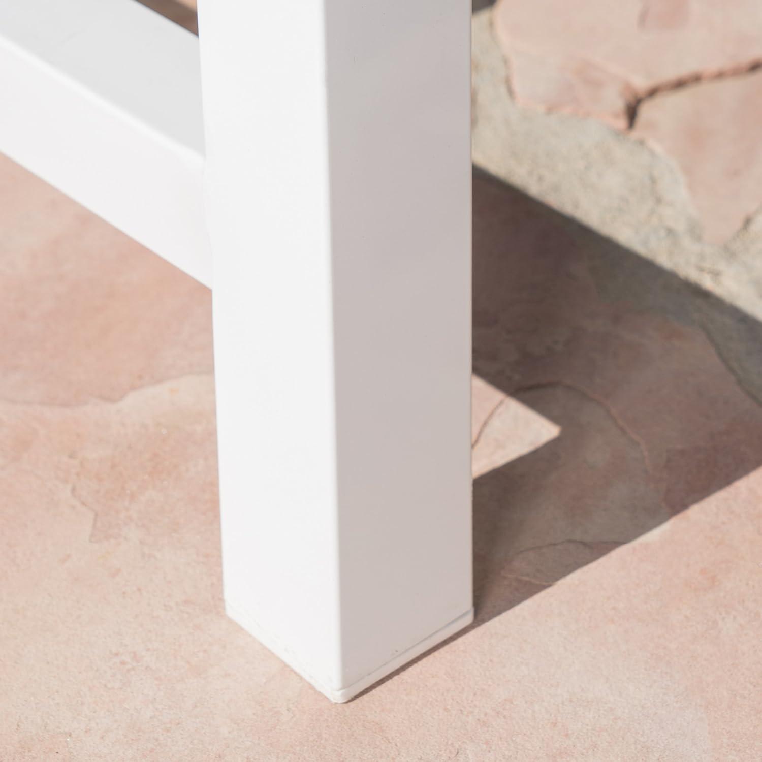 Elevate Outdoor Dining with Modern Industrial Wood & Metal Charm