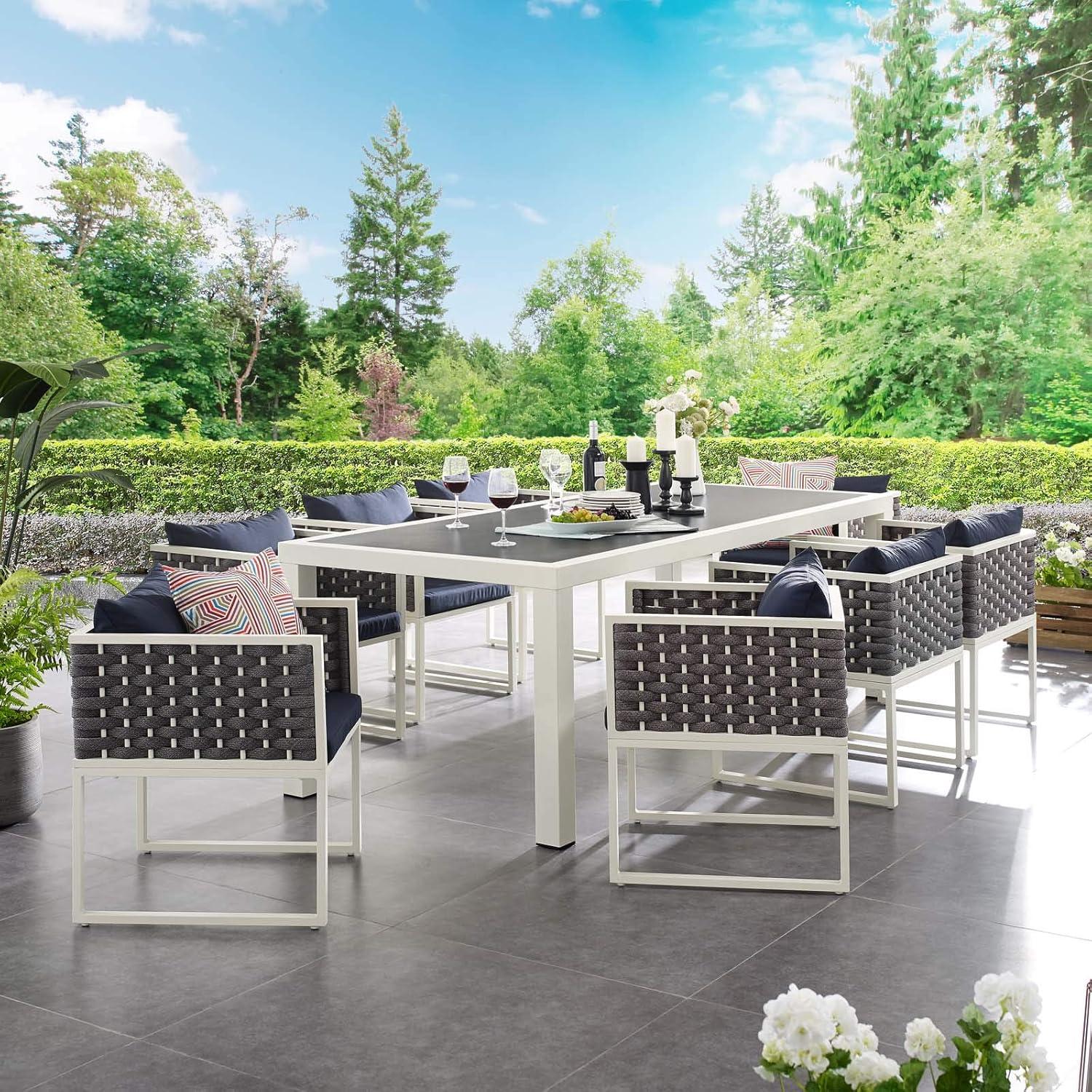 Elevate Outdoor Dining With The Stance Woven Rope 9 Piece Set