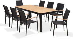 Elevate Outdoor Dining With Whitehaven Sleek Teak Set