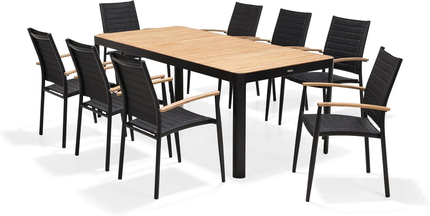 Elevate Outdoor dining with Whitehaven's Sleek Teak Set