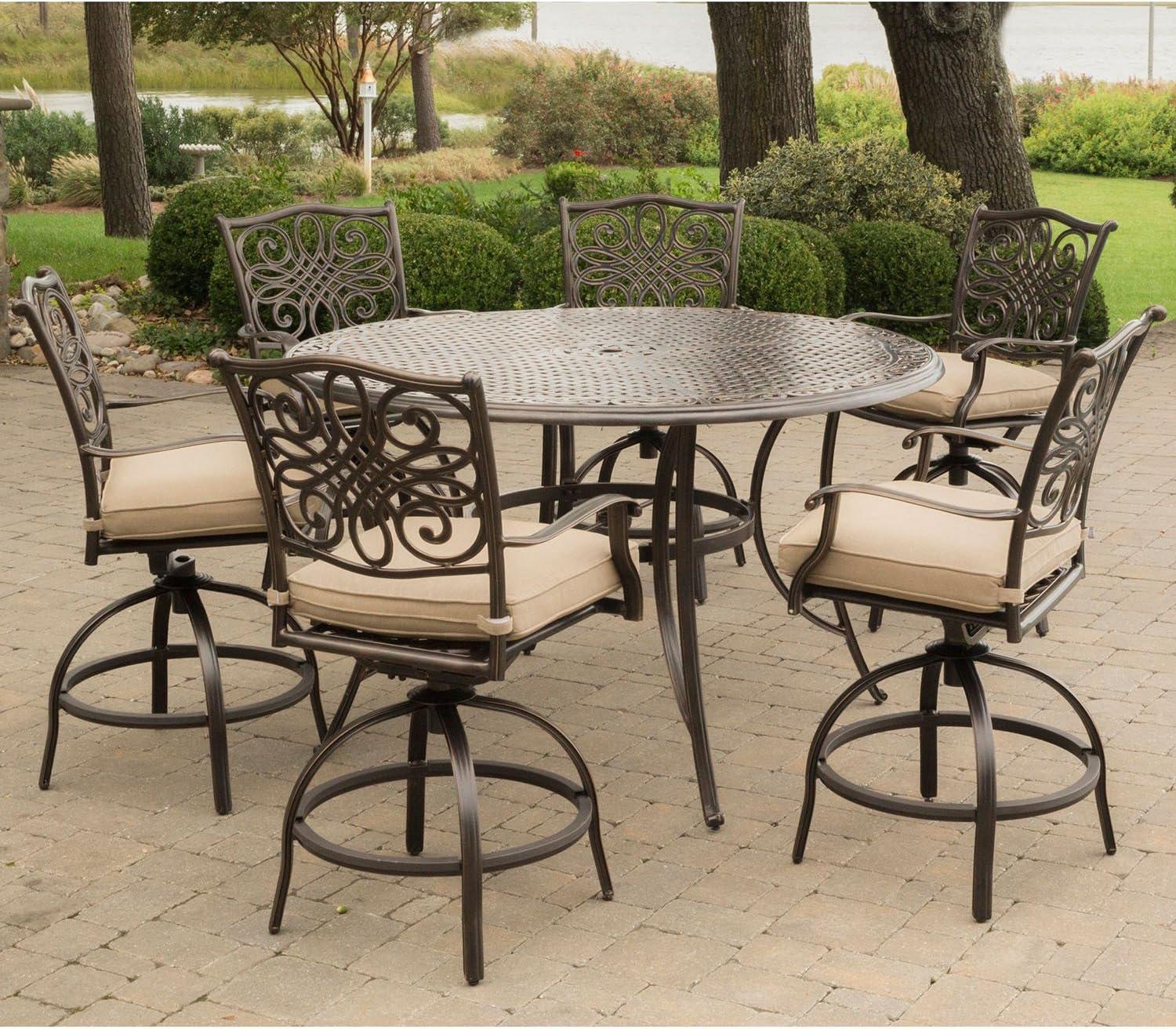 Elevate Outdoor gatherings with Hanover's Stylish 7-Piece Set