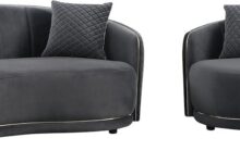 Elevating Living Spaces With Velvet Brookside Sofa Loveseat Set