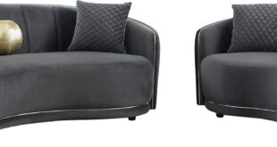 Elevating Living Spaces With Velvet Brookside Sofa Loveseat Set