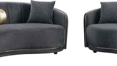 Elevating Living Spaces With Velvet Brookside Sofa Loveseat Set