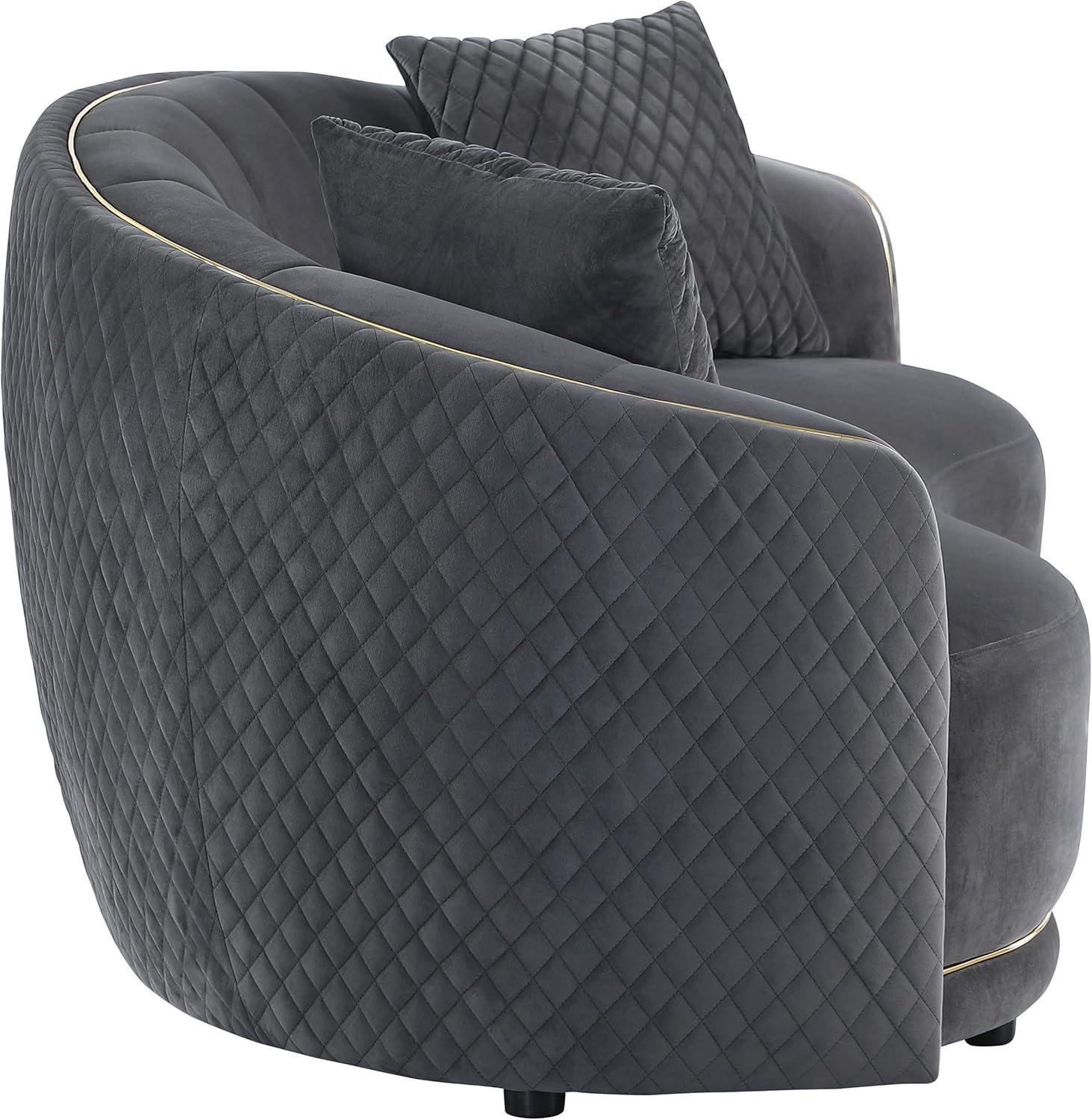 Elevating Living Spaces with Velvet: brookside Sofa & Loveseat Set