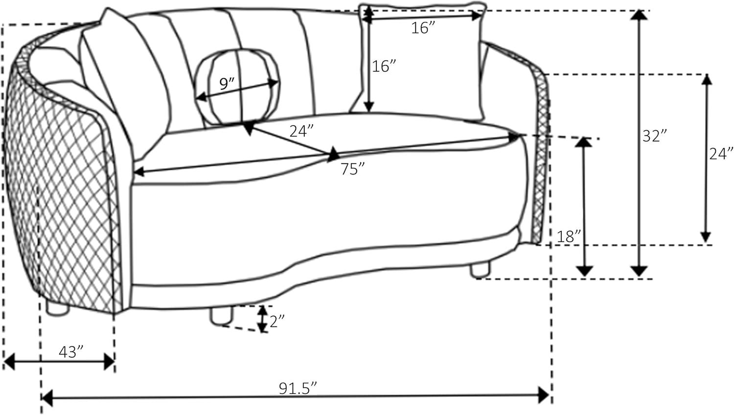 Elevating Living Spaces with Velvet: Brookside sofa & Loveseat Set