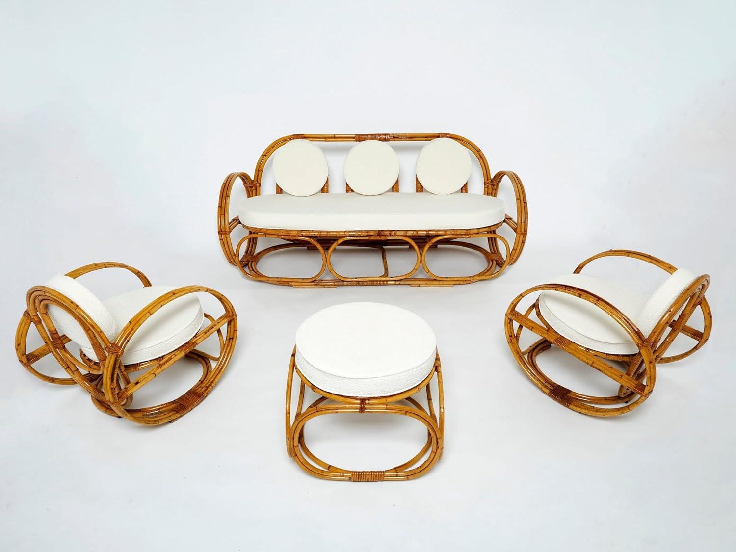 Embracing Calm And Style With A Mid Century Bamboo Set