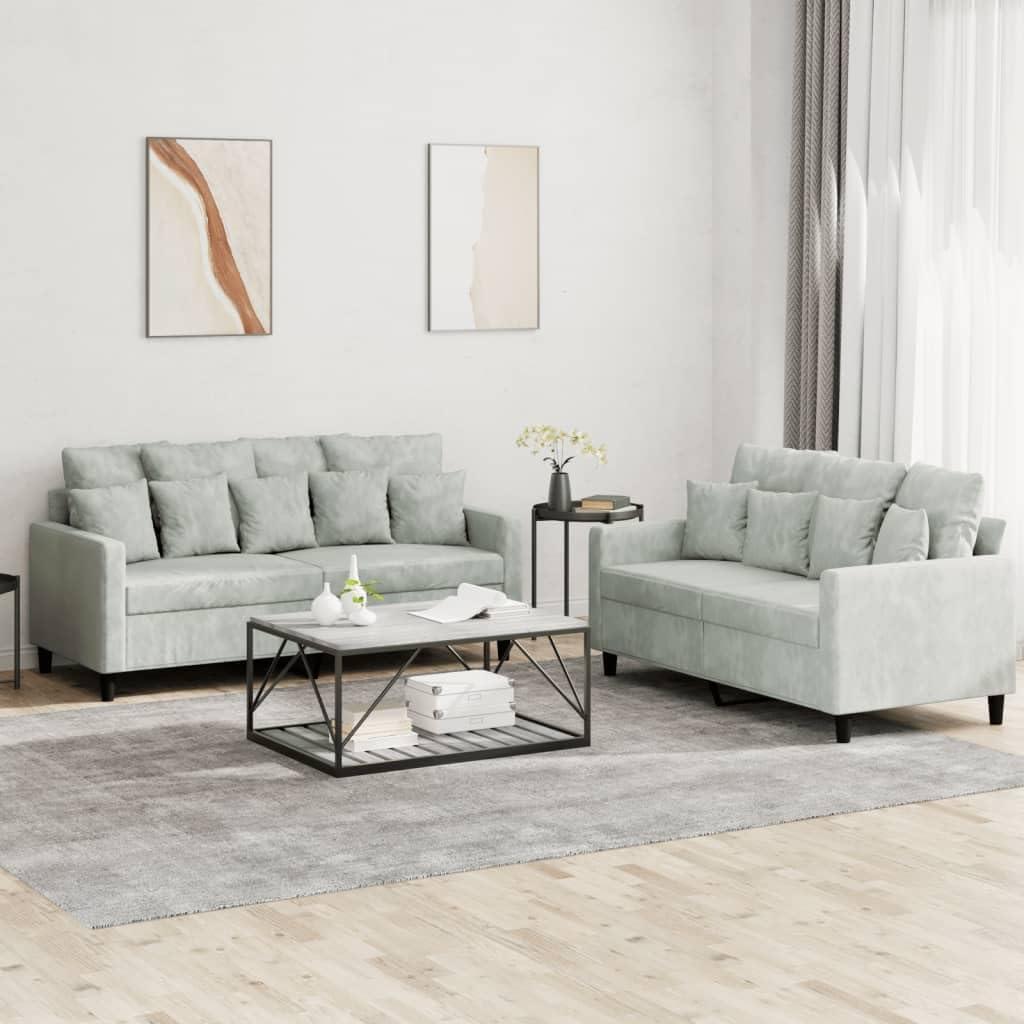 Embracing Style And Comfort With Light Gray Velvet Sofas