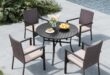 Enjoying Outdoor Dining Comfortably With The Mfstudio 5 Piece Set