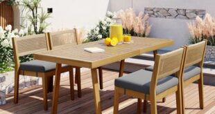 Evedy 5 Piece Patio Dining Sets How It Fits Your Balcony
