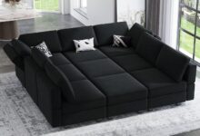 Exploring Comfort And Flexibility With Belffin Velvet Modular Sofa