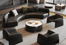 Exploring Comfort And Style The Oversized Black Leather Sectional