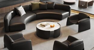 Exploring Comfort And Style The Oversized Black Leather Sectional