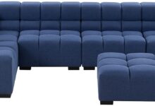 Exploring Comfort And Style With A Modular Blue Sectional Sofa