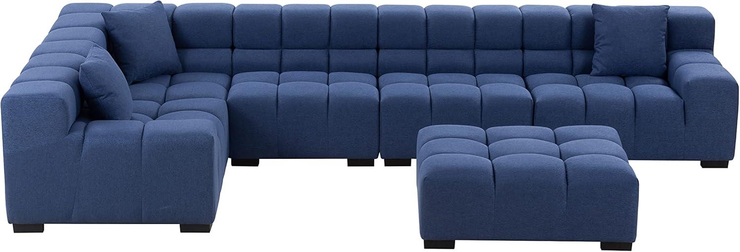Exploring Comfort And Style With A Modular Blue Sectional Sofa
