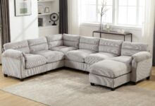 Exploring Comfort And Style With Canmov Modular Corduroy Sofa