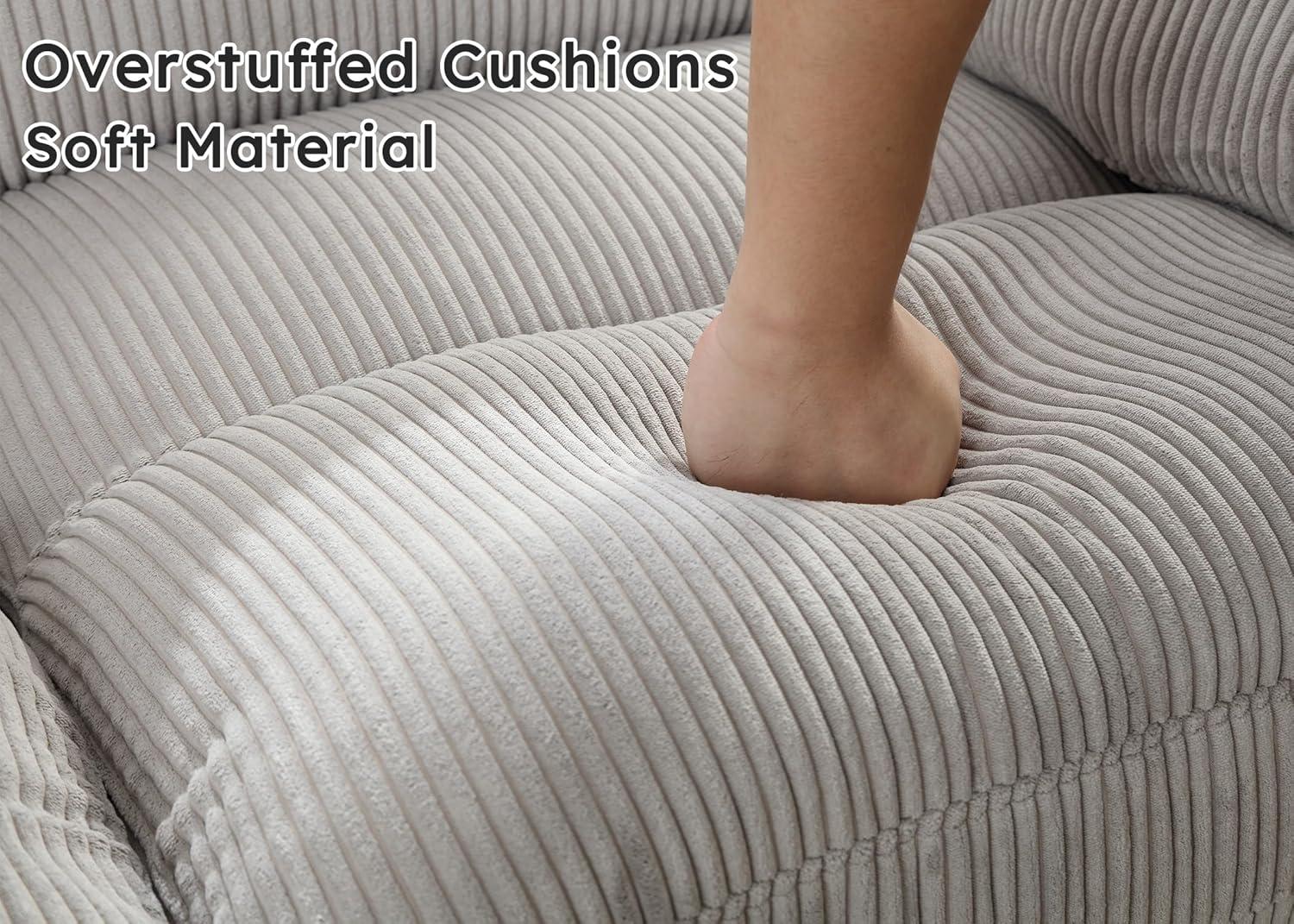 Exploring Comfort and Style with CANMOV's Modular Corduroy Sofa