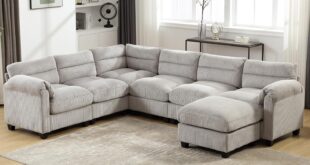 Exploring Comfort And Style With Canmov Modular Corduroy Sofa