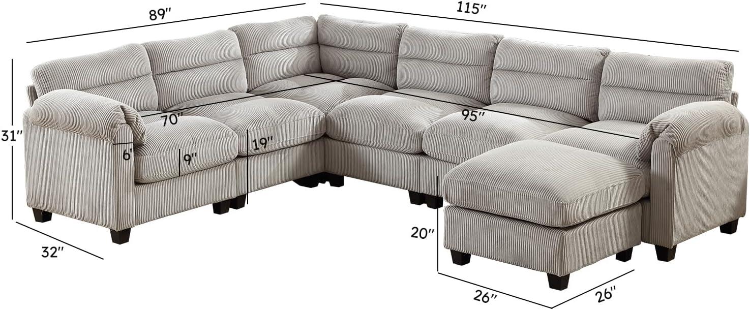 Exploring Comfort and Style with CANMOV's Modular Corduroy Sofa