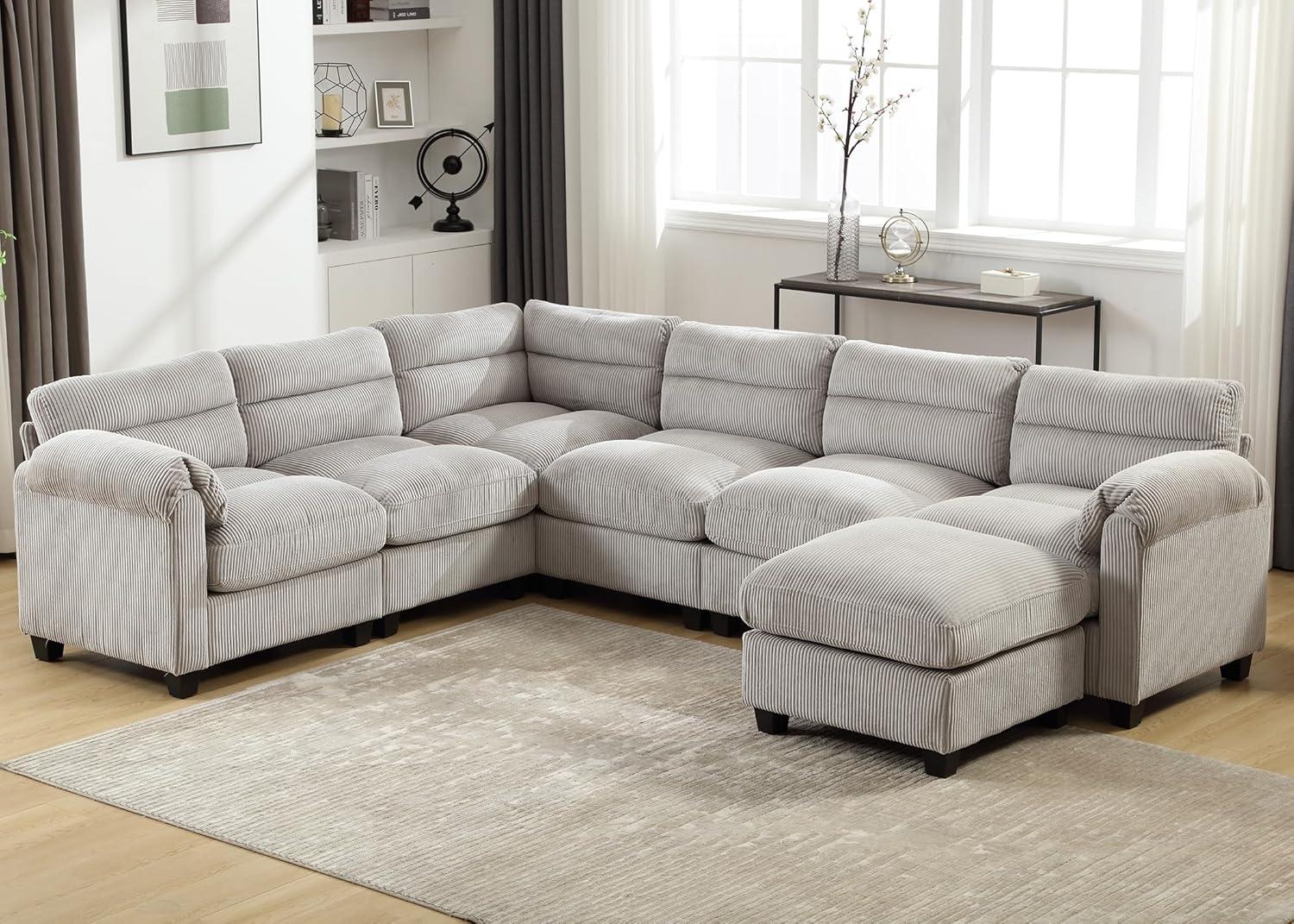 Exploring Comfort And Style With Canmov Modular Corduroy Sofa