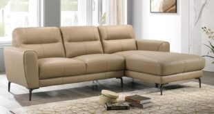 Exploring Comfort And Style With Gowe Taupe Leather Sectional