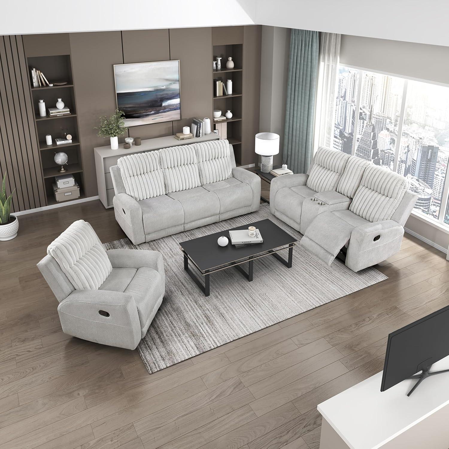 Exploring Comfort and Style with Lexicon's Reclining Couch Set