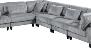 Exploring Comfort And Style With The Gowe 6pc Modular Sectional Set