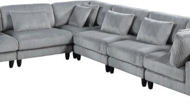 Exploring Comfort And Style With The Gowe 6pc Modular Sectional Set