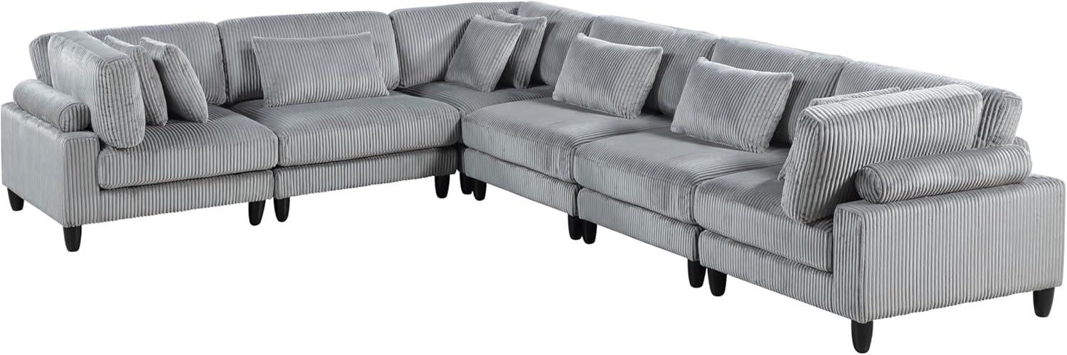 Exploring Comfort And Style With The Gowe 6pc Modular Sectional Set