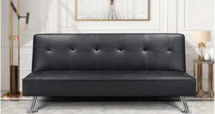 Finding Comfort And Space Exploring A Sleek Convertible Faux Leather Futon
