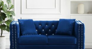 Finding Comfort And Style In A Blue Velvet Loveseat Sofa
