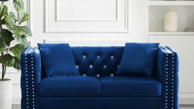 Finding Comfort And Style In A Blue Velvet Loveseat Sofa