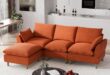 Finding Comfort And Style In A Modular Orange Sectional Sofa