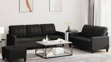Finding Comfort And Style With Our Black Faux Leather Sofa Set