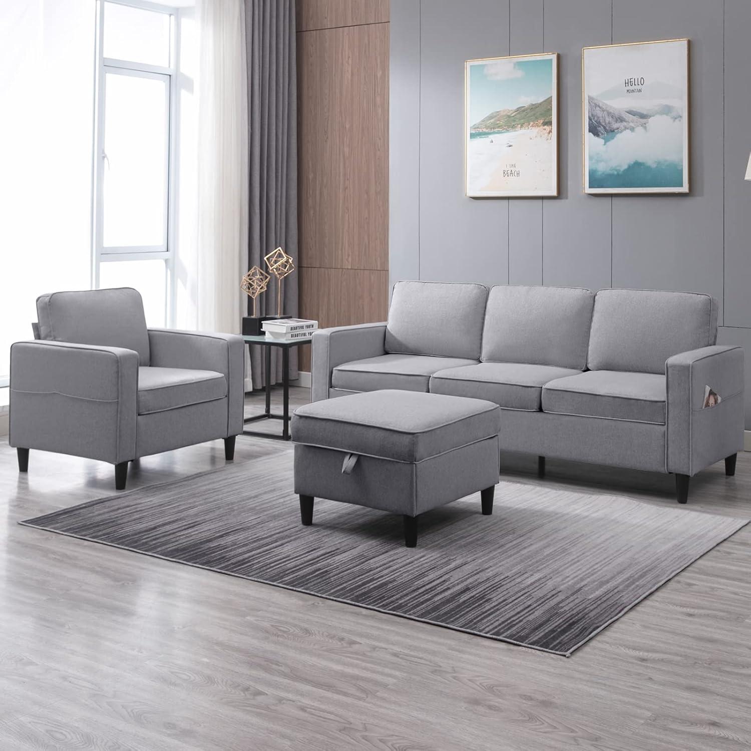 Flexible Comfort And Storage Exploring The Ijuicy 2pcs Sofa Set