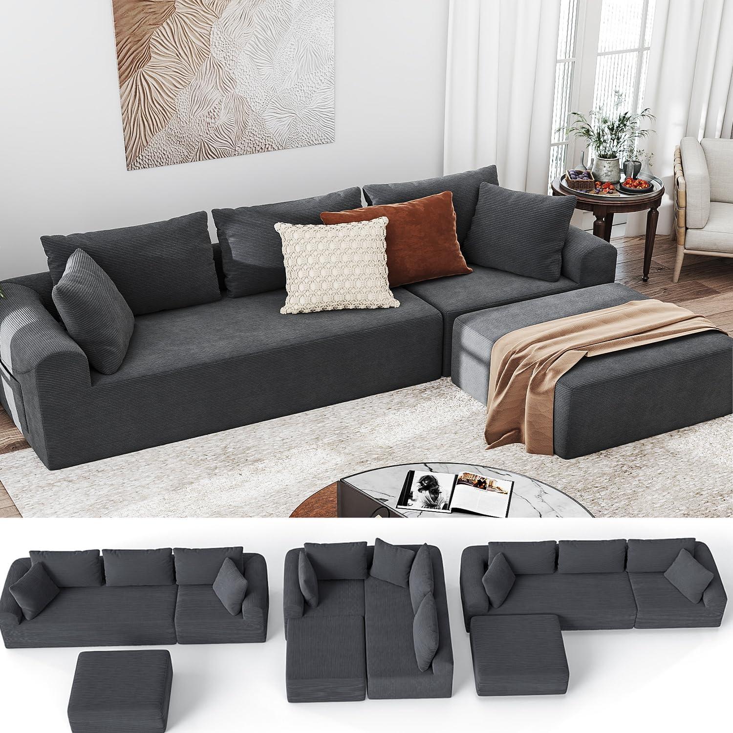 Flexible Comfort And Style Exploring The 104 Cloud Sectional Couch
