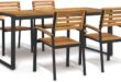 Garden Dining Set Solid Acacia 5 Piece Your Patio View