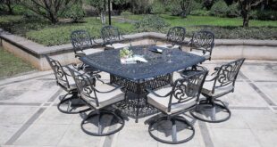 Gather Around A Stylish 8 Person Outdoor Dining Experience