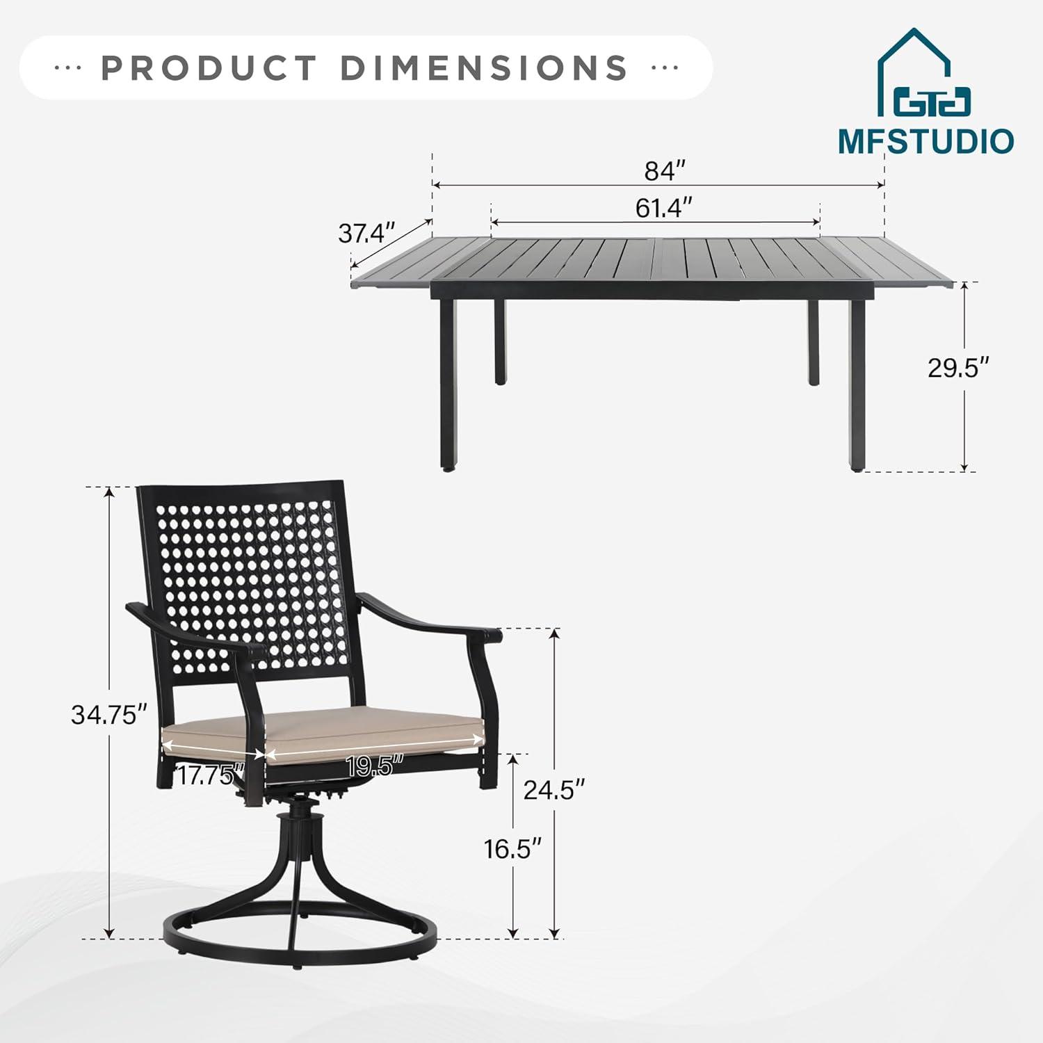 Gather Around Comfortably: Exploring MFSTUDIO's Outdoor Dining Set
