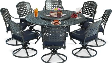 Gather Around Exploring Comfort Style In A 9 Piece Patio Set