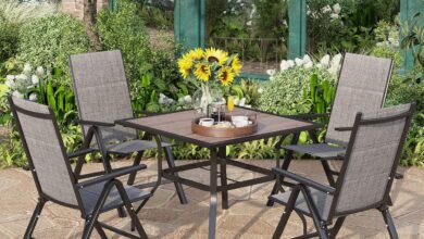 Gather Around Exploring The Phi Villa 5 Pc Patio Dining Set