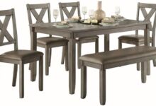 Gather Around Modern Comfort Meets Style In A 6 Piece Dining Set