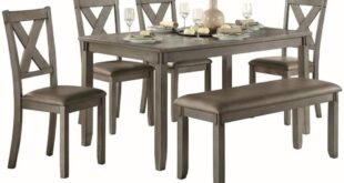 Gather Around Modern Comfort Meets Style In A 6 Piece Dining Set