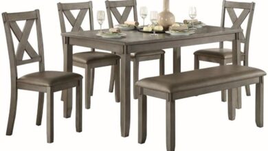 Gather Around Modern Comfort Meets Style In A 6 Piece Dining Set