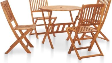 Gather Around The Rustic Acacia Set Space Style And Comfort