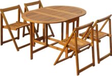 Gather Outdoors In Style Folding Acacia Wood Dining Set Reviewed