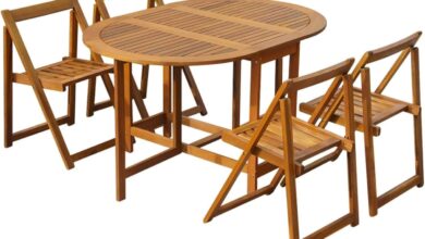Gather Outdoors In Style Folding Acacia Wood Dining Set Reviewed