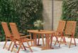 Gather Round A Rustic 5 Piece Patio Set For Cozy Outdoor Dining
