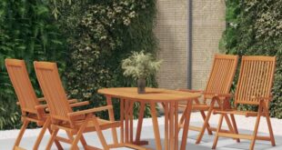Gather Round A Rustic 5 Piece Patio Set For Cozy Outdoor Dining