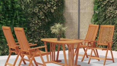 Gather Round A Rustic 5 Piece Patio Set For Cozy Outdoor Dining